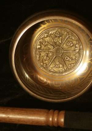 OM MANE PADME HUM SINGING BOWL 15cm