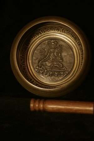 GREEN TARA SINGING BOWL 13cm