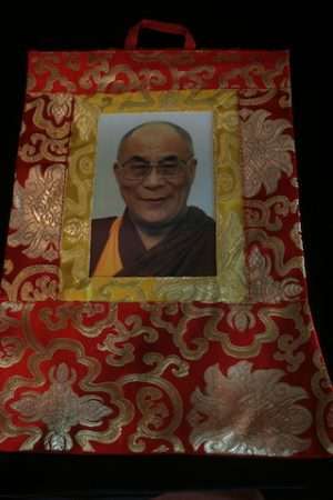 DALAI LAMA POSTCARD THANGKA