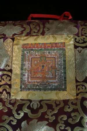 MEDICINE BUDDHA MANDALA POST CARD THANGKA