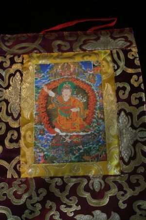 DANCING PADMASAMBHAVA  POSTCARD THANGKA
