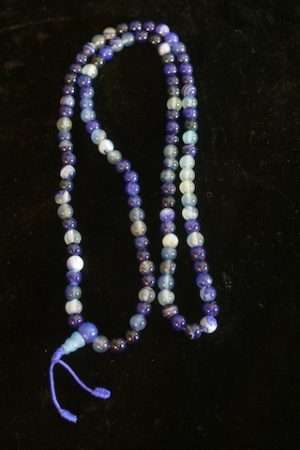 BLUE AGATE MALA 8mm