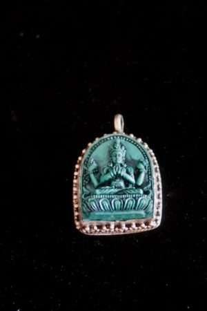 AVALOKITESVARA RESIN PENDANT 5cm
