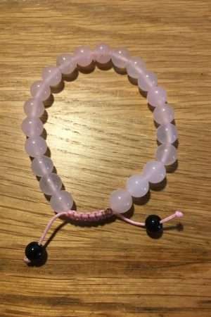 Rose Quartz wrist Mala