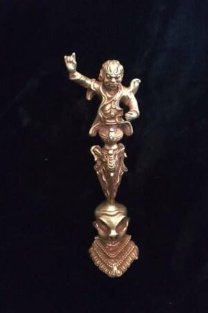 DORJE DROLLO/ DORJE PHURBA statue COPPER/GOLD 11cm
