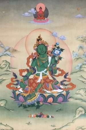 GREEN TARA thangka