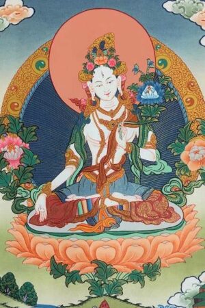 WHITE TARA THANGKA