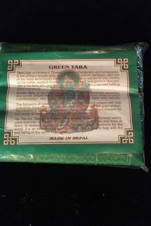 TARA PRAYER FLAGS 20 x23cm set of Five