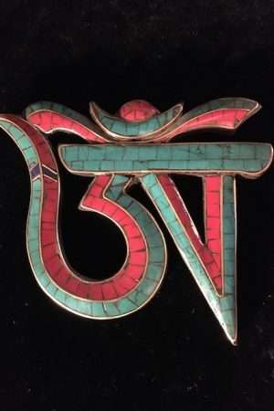 TIBETAN OM WOOD HANGING