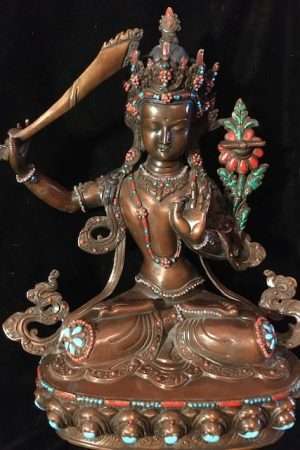 Manjusri statue  34cm