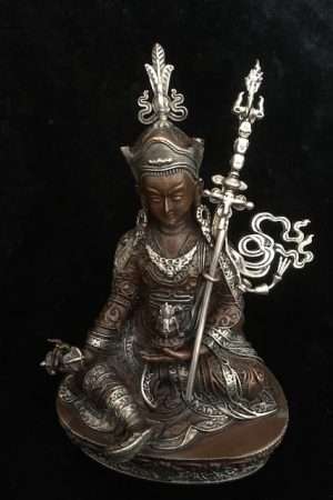 PADMASAMBHAVA STATUE  9cm copper  Fine  hand carved finish
