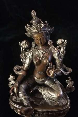 GREEN TARA STATUE 10cm copper