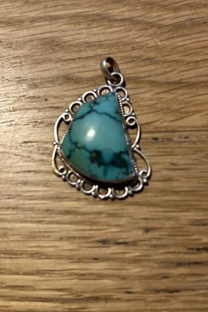 Turquoise silver pendant