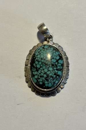 Turquoise silver pendant