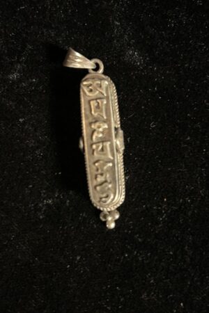 OM MANE PADME HUM silver pendant  4cm