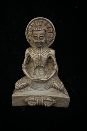 ASCETIC BUDDHA /FASTING BUDDHA RESIN STATUE 10cm
