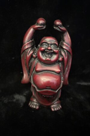 Laughing Buddha statue resin 12cm