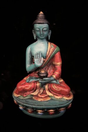 Amoghasiddhi Buddha statue resin 11 cm