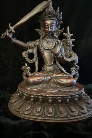 Manjusri statue Resin 23cm