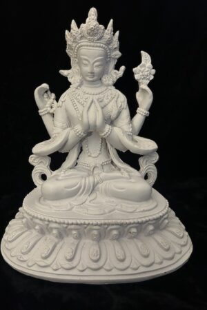 AVALOKITESVARA /CHENREZIG RESIN STATUE 23cm