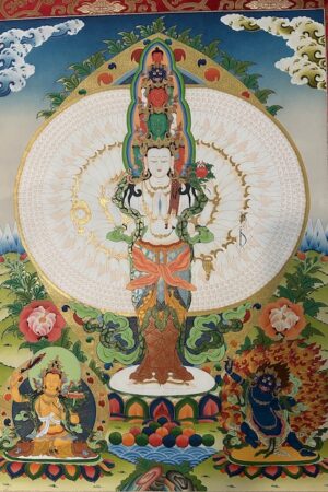Avalokitesvara 1000 armed thangka