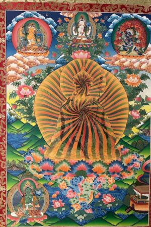 Padmasambhava Thangka Rainbow Guru
