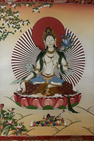 WHITE TARA THANGKA