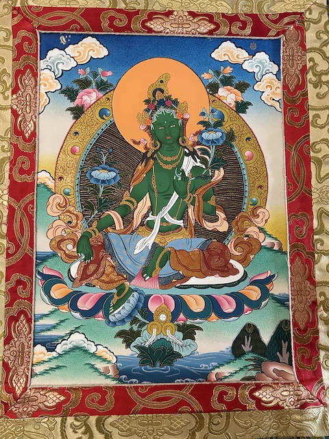 Green Tara thangka - Image 3