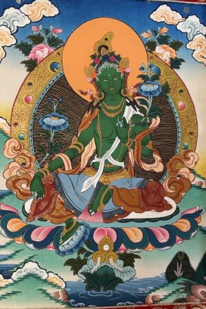Green Tara thangka