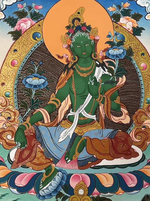 Green Tara thangka - Image 5