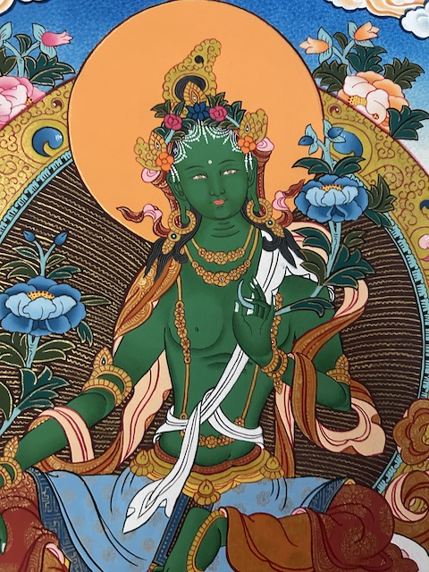 Green Tara thangka - Image 6