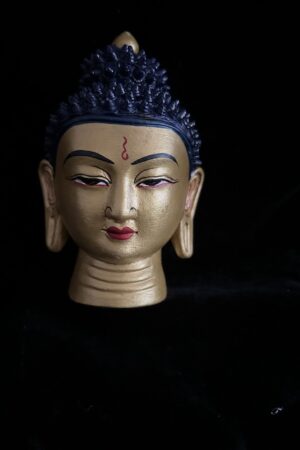 CLAY BUDDHA HEAD 14cm