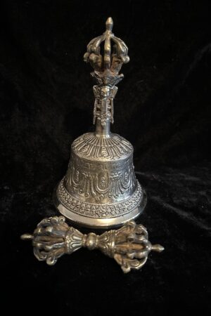 9 Prong Vajra and Bell set 17cm