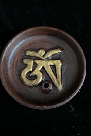 CLAY OM incense burner 9 cm