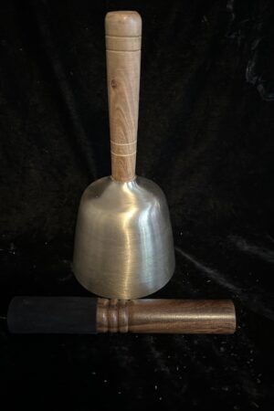 Bell with wood handle 23cm
