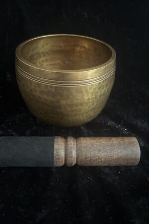 Singing bowl curved sided hand beaten high sided 11cm