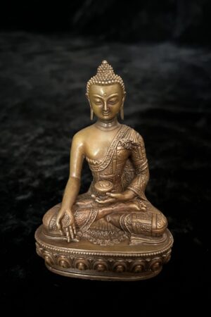 RATNASAMBHAVA STATUE 10cm copper  Fine  hand carved finish