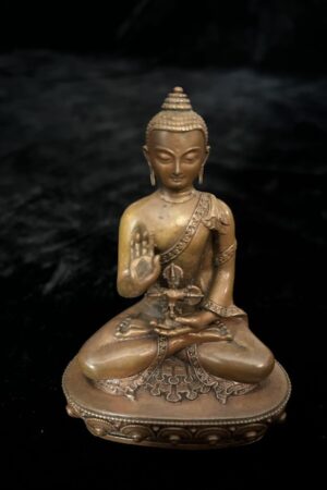 AMOGHASIDDHI STATUE 10cm copper  Fine  hand carved finish
