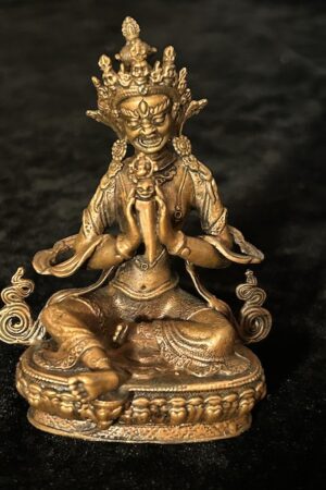 WRATHFUL RED TARA STATUE 10cm copper  Fine  hand carved finish