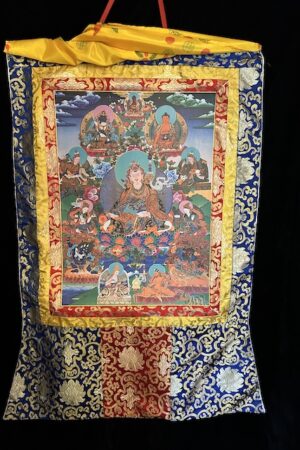 Padmasambhava  and eight manifestations Poster thangka