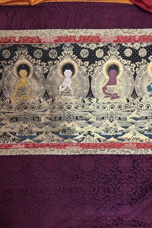 FIVE BUDDHA THANGKA