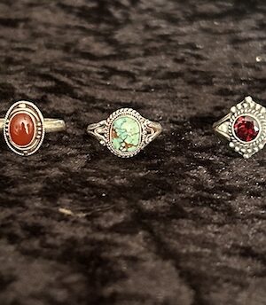 Silver rings mix 2cm