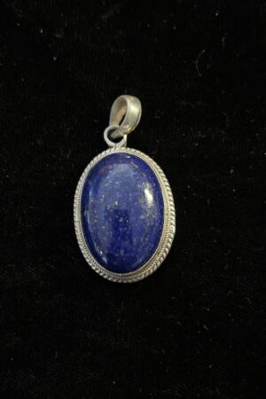 LAPIS  silver pendant 3cm