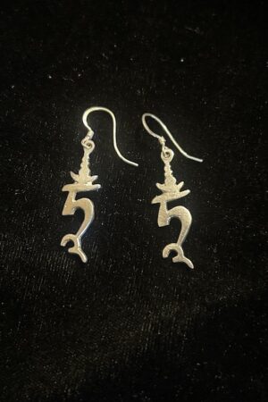 TAM /TARA EARRINGS SILVER 3CM
