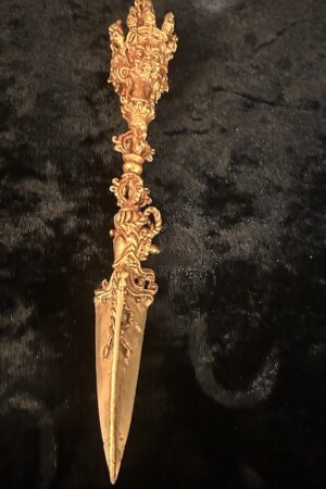 Phurba gold plated 18CM