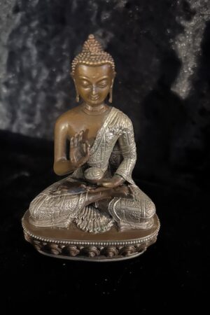 AMOGHASIDDHI STATUE 10cm copper/SILVER  Fine  hand carved finish