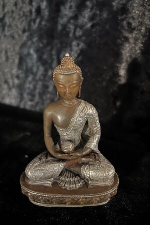 AMITABHA STATUE 10cm copper  / SILVER Fine  hand carved finish