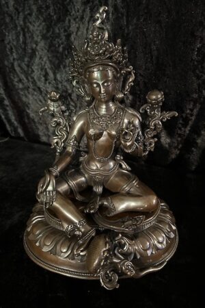 Green Tara statue