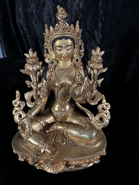 GREEN TARA STATUE 22cm