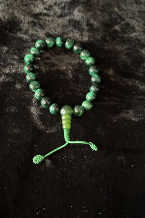 GREEN Tigers eye wrist Mala